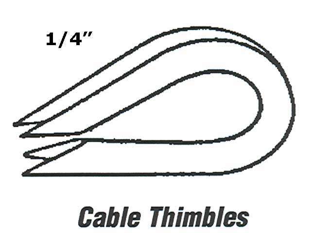 Cable Thimble for 1/4 Inch Cable - Cable Thimble for 1/4 Inch Cable