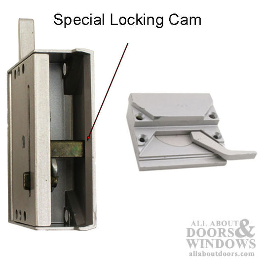 Casement Window SASH LOCK, 4 Screw holes,  Left hand