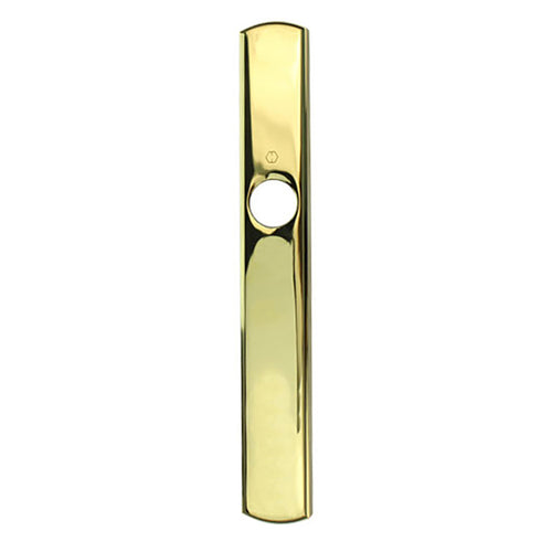 HOPPE Contemporary Exterior Backplate M216N for Inactive Handlesets - Resista Brass - HOPPE Contemporary Exterior Backplate M216N for Inactive Handlesets - Resista Brass