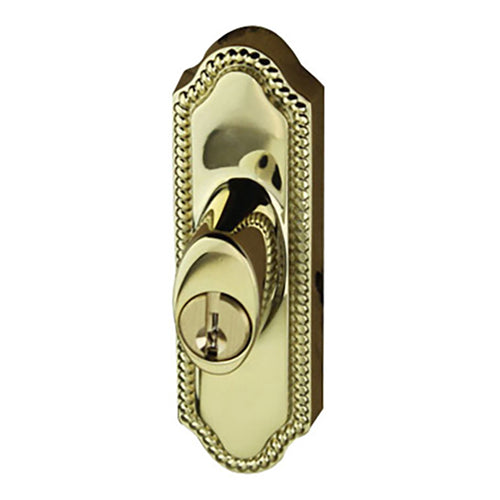 Andersen Frenchwood Gliding Door - Keyed Lock - Right Hand - Bright Brass - Andersen Frenchwood Gliding Door - Keyed Lock - Right Hand - Bright Brass