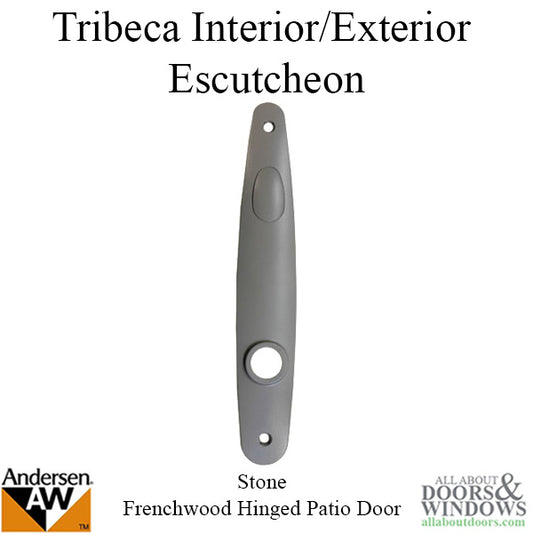 Escutcheon Plate - Tribeca Passive Handle Set - Stone