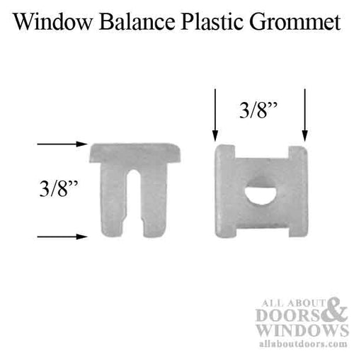 Tube Balance Screw and Plastic Grommet - Vinyl Window - Tube Balance Screw and Plastic Grommet - Vinyl Window