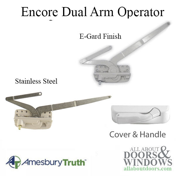 Truth Maxim Dual Arm Operator, Hurd Casement,  RH - Gold or White - Truth Maxim Dual Arm Operator, Hurd Casement,  RH - Gold or White