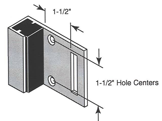 Inswing Door Flat Strike Plate with Slide Latch - Inswing Door Flat Strike Plate with Slide Latch