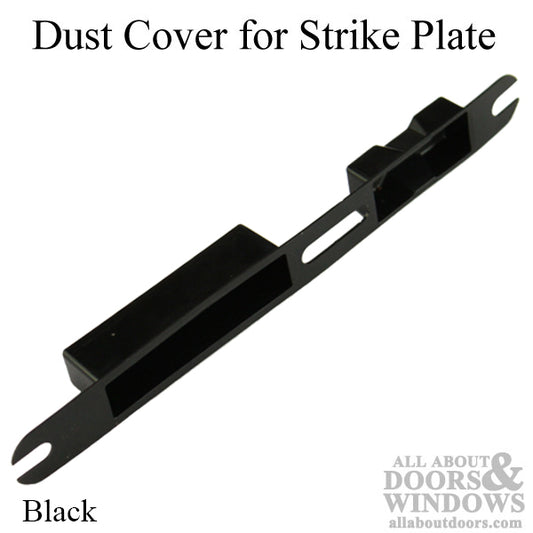 Dust Cover for Strike Plate, Latch and Deadbolt - Black