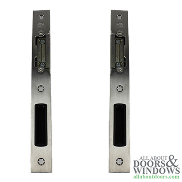 Hoppe Latch & Deadbolt Strike, Key Operated Lock,  Left Hand - Stainless Steel - Hoppe Latch & Deadbolt Strike, Key Operated Lock,  Left Hand - Stainless Steel