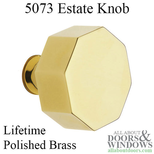 5073 Estate Knob - Lifetime Polished Brass - 5073 Estate Knob - Lifetime Polished Brass