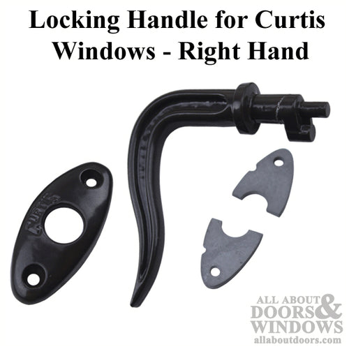 Locking Handle, Curtis Window, RH,  1-1/2 c-c - Locking Handle, Curtis Window, RH,  1-1/2 c-c