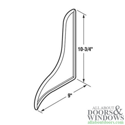 Curved Splash Guard for Bathtubs White - Curved Splash Guard for Bathtubs White