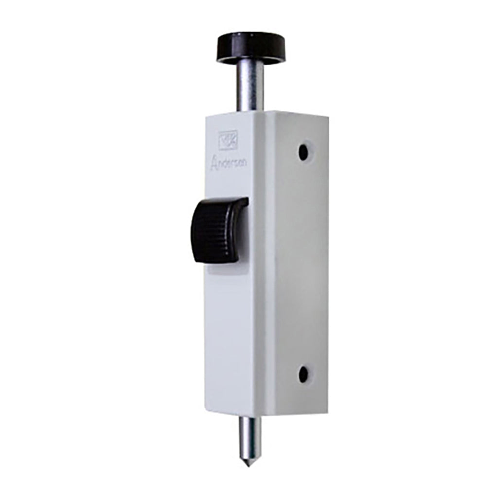 Andersen Foot Bolt Lock For Sliding Doors Auxiliary Door Lock for Frenchwood Gliding Door - White - Andersen Foot Bolt Lock For Sliding Doors Auxiliary Door Lock for Frenchwood Gliding Door - White