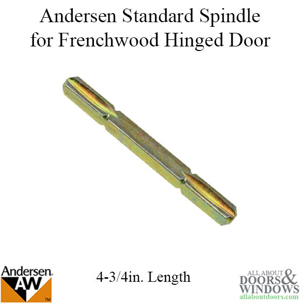 Andersen 4-3/4 Long Square Spindle, Frenchwood Hinged Door - Andersen 4-3/4 Long Square Spindle, Frenchwood Hinged Door