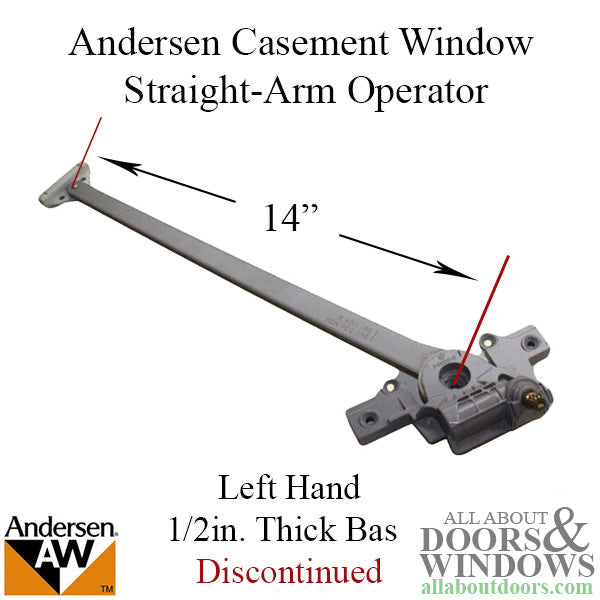 Andersen Straight Arm Operator, 1995-98 Enhanced, Left - Discontinued - Andersen Straight Arm Operator, 1995-98 Enhanced, Left - Discontinued