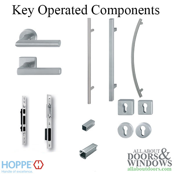 Hoppe Key Operated Multipoint Lock, 1-3/4