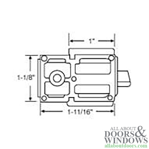 Pivot Bar with Housing, 1-11/16