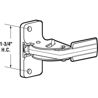 Storm Door Surface Mount Inside Handle 1.75 Inch Hole Spacing - Storm Door Surface Mount Inside Handle 1.75 Inch Hole Spacing