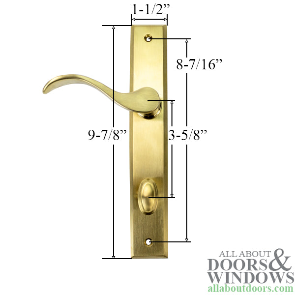 Pella Virago Active Keyed Multipoint Lock Trim - Pella Virago Active Keyed Multipoint Lock Trim