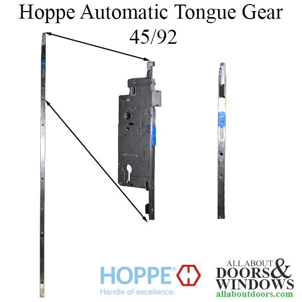 Hoppe HLS9000 Automatic Tongue Gear for 45/92 Backset - Hoppe HLS9000 Automatic Tongue Gear for 45/92 Backset
