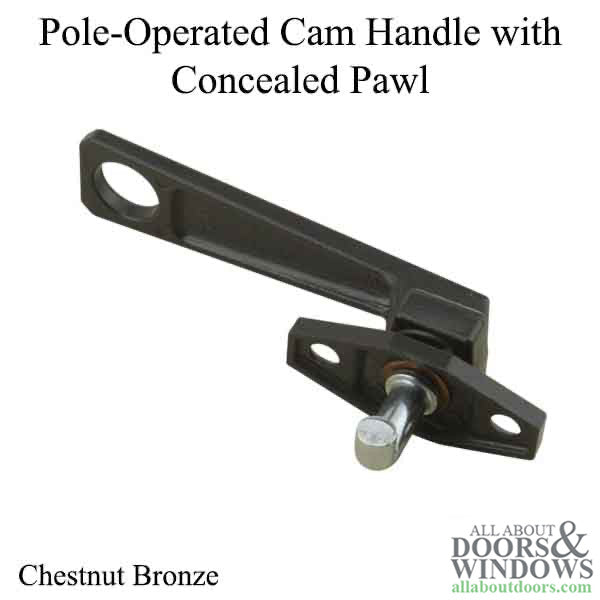 Pole Operated Cam Handle, 12.7mm Concealed Pawl, Left Hand, Chestnut Bronze - Pole Operated Cam Handle, 12.7mm Concealed Pawl, Left Hand, Chestnut Bronze