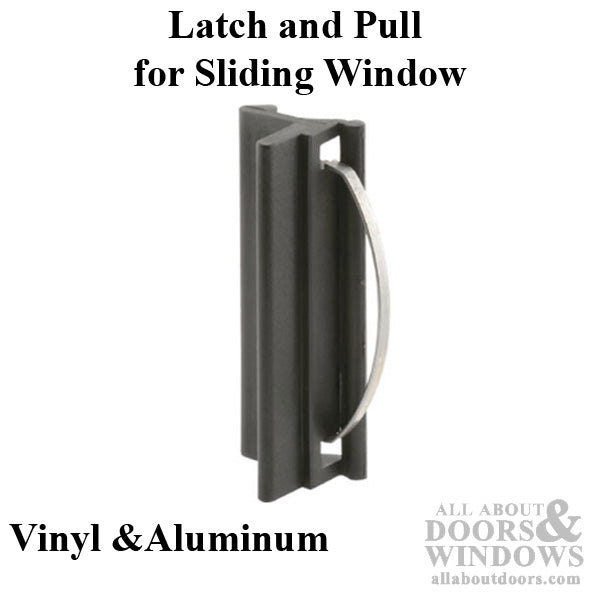 Latch and Pull - Vinyl and Aluminum Sash Hardware, Plastic - Black - Latch and Pull - Vinyl and Aluminum Sash Hardware, Plastic - Black