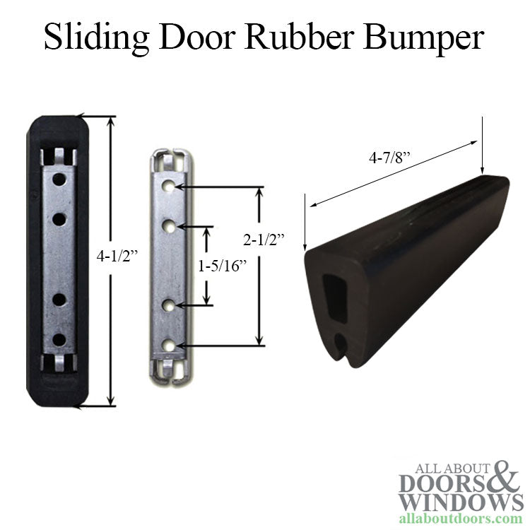 Pella Sliding Door Rubber Bumper Kit - Pella Sliding Door Rubber Bumper Kit