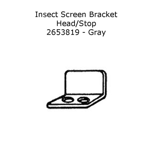 Andersen French-Wood Gliding Door Insect Screen Bracket / Head Stop Gray - Andersen French-Wood Gliding Door Insect Screen Bracket / Head Stop Gray