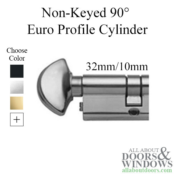 32 / 10 Inactive Non-Keyed 90 Degree Euro Profile Cylinder - 32 / 10 Inactive Non-Keyed 90 Degree Euro Profile Cylinder