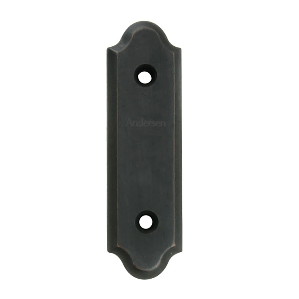 Andersen Gliding Door Cover Plate, Encino Style - Distressed Bronze - Andersen Gliding Door Cover Plate, Encino Style - Distressed Bronze