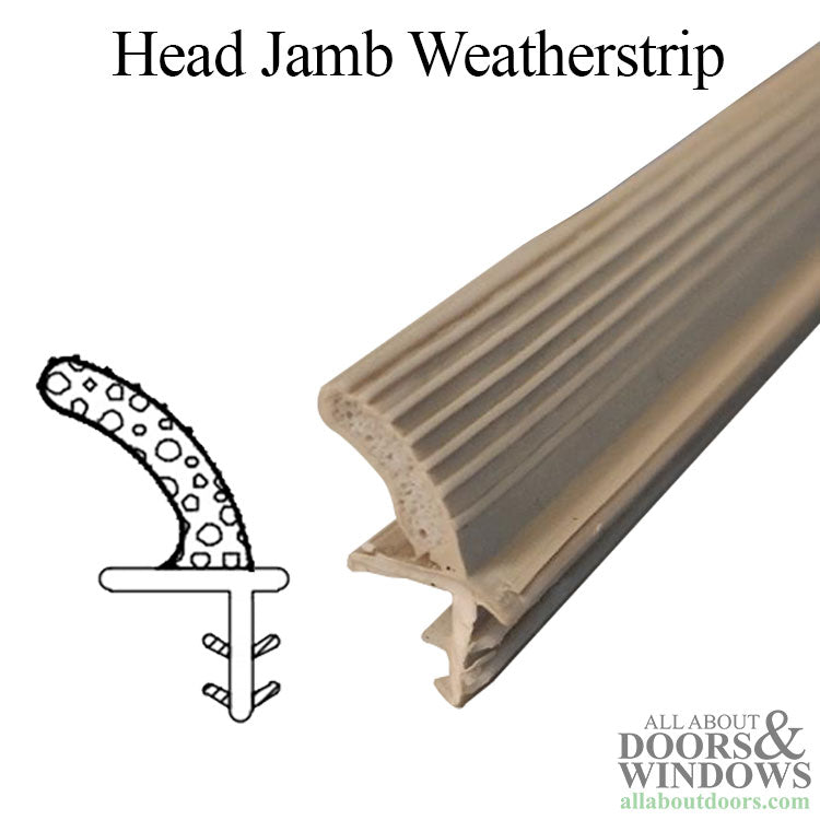 Marvin Head Jamb Parting Stop V1194 Sliding Door Weatherstrip Beige - Marvin Head Jamb Parting Stop V1194 Sliding Door Weatherstrip Beige