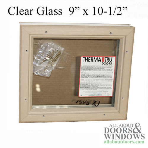 Clear Insulated glass door lite 9 x 10-1/2 - Clear Insulated glass door lite 9 x 10-1/2