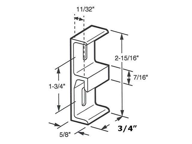 Strike, SGD Extruded (AL) Keeper Face Mount - Strike, SGD Extruded (AL) Keeper Face Mount