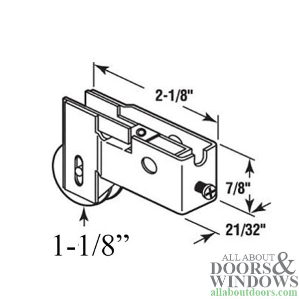 Sliding Patio Storm Door, 1-1/8