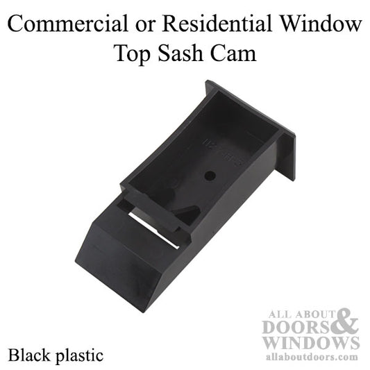 Top Sash Cam, Residential or Commercial Window - Black