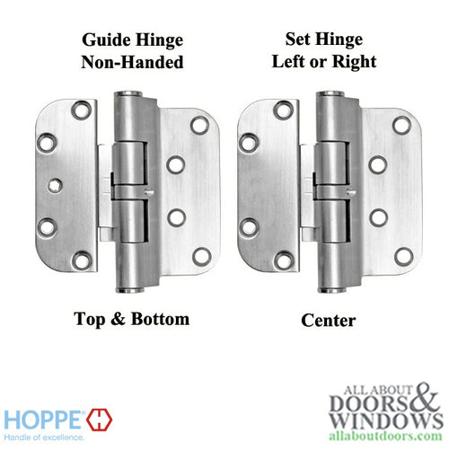 Hoppe F73, 2009 Guide Hinge, Antique Brass - Hoppe F73, 2009 Guide Hinge, Antique Brass