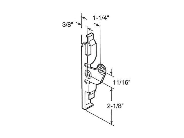 Clip, Louver/ Jalousie Window Glass 11/16 - 2 pack - Clip, Louver/ Jalousie Window Glass 11/16 - 2 pack
