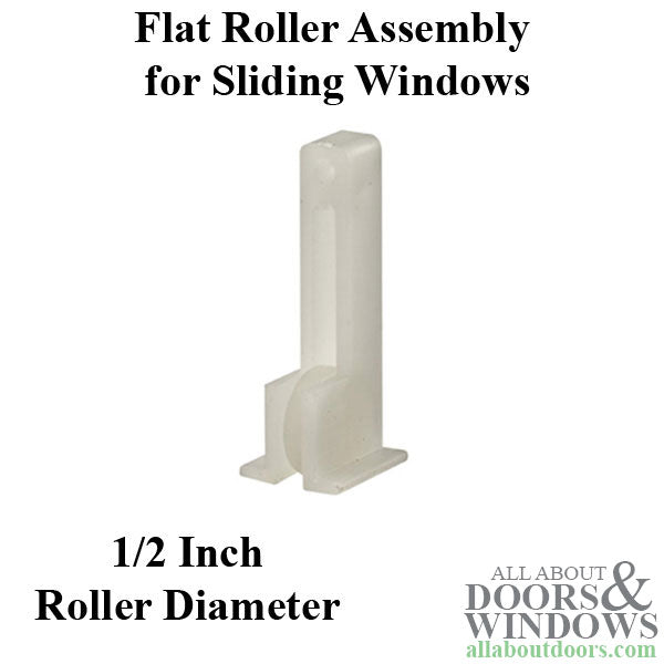 Roller Assembly (Flat) - Sliding Windows, Vertical Rail - Nylon - Roller Assembly (Flat) - Sliding Windows, Vertical Rail - Nylon