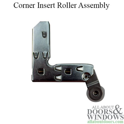 Corner Insert Roller Assembly with 1 Inch Nylon Wheel for Sliding Screen Door - Corner Insert Roller Assembly with 1 Inch Nylon Wheel for Sliding Screen Door