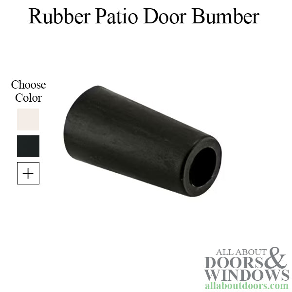 Black Rubber Bumper for Sliding Patio Door 1 Inch - Black Rubber Bumper for Sliding Patio Door 1 Inch