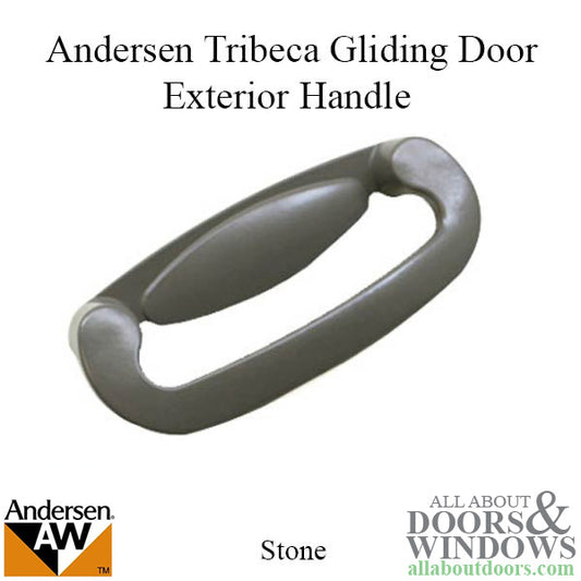 Andersen Perma-Shield Gliding Door  - Handle - Tribeca - Exterior - Stone