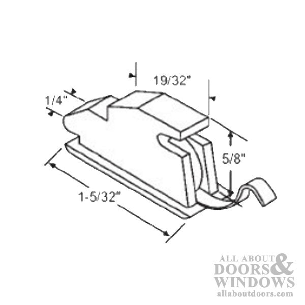 Vent Lock: Vinyl  w/ metal tab - Vent Lock: Vinyl  w/ metal tab