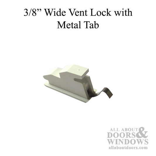 Vent Lock: Vinyl  w/ metal tab