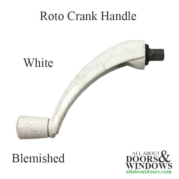 Blemished - Roto Pro-Drive Awning / Casement crank handle - White - Blemished - Roto Pro-Drive Awning / Casement crank handle - White