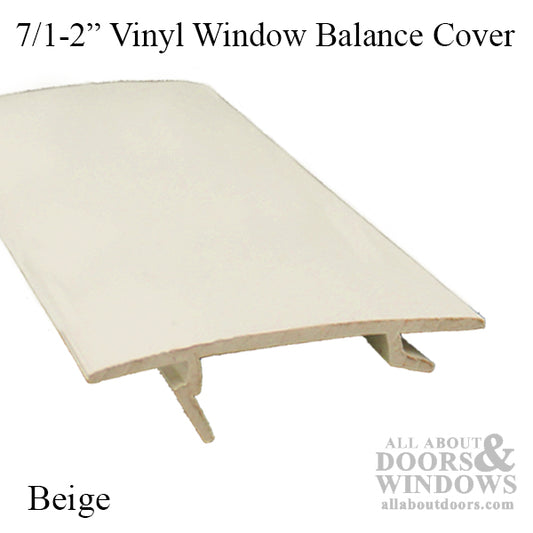 Window balance cover, vinyl filler bead 7-1/2