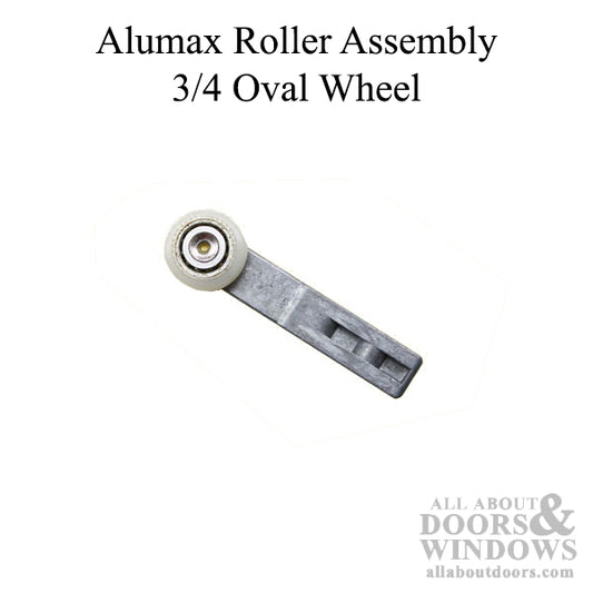 Alumax Screen Door Roller Assembly 3/4 Oval Wheel