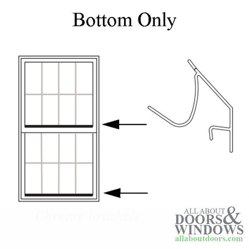 Andersen Perma-Shield Narrowline Glazing Bead, 3/8 glass Lower Rails - White - Andersen Perma-Shield Narrowline Glazing Bead, 3/8 glass Lower Rails - White