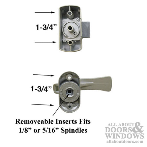 Interior Storm Door   Handle & Deadbolt - Champagne Gold - Interior Storm Door   Handle & Deadbolt - Champagne Gold