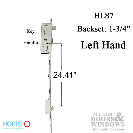 Hoppe HLS7 Lower Assembly, Active Swinghook 1-3/4" backset Hook @ 24.41"  Left  Hand