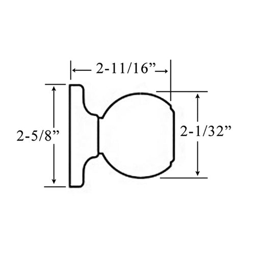 Kwikset 730CA-26 Circa Privacy Door Knob Bright Chrome Privacy Door Handle - Kwikset 730CA-26 Circa Privacy Door Knob Bright Chrome Privacy Door Handle