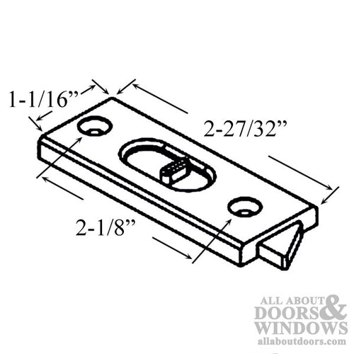 Tilt Latch - Vinyl Window Tilt Latch Hardware, Vinyl - White - Tilt Latch - Vinyl Window Tilt Latch Hardware, Vinyl - White