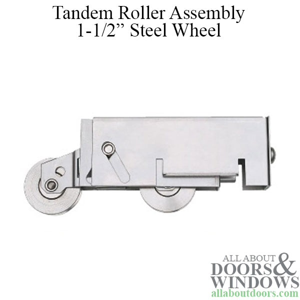 Tandem Roller Assembly 1-1/2 inch steel ball bearing wheel Sliding Patio Door - Tandem Roller Assembly 1-1/2 inch steel ball bearing wheel Sliding Patio Door