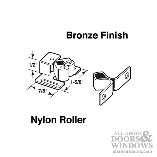 Spring Loaded Friction Catch with Nylon Roller